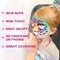 15 Colors Macaron Face Body Paint Set, Painting Palette Makeup Kit + 10pc Colorful Artist Brushes, Oil Base Paint Set for Halloween, Cosplay, Parties and SFX Costume